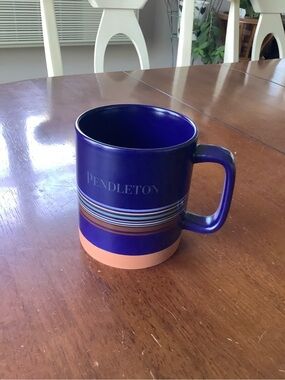 Pendleton Striped Ceramic Mug - Like New